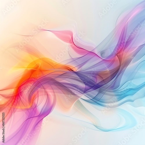 Colorful smoky wavy background