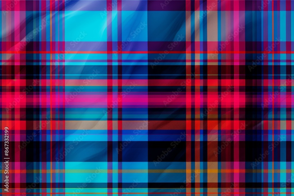 Tartan Material Structure Background - Generative AI Tartan Material Structure Background - Generative AI