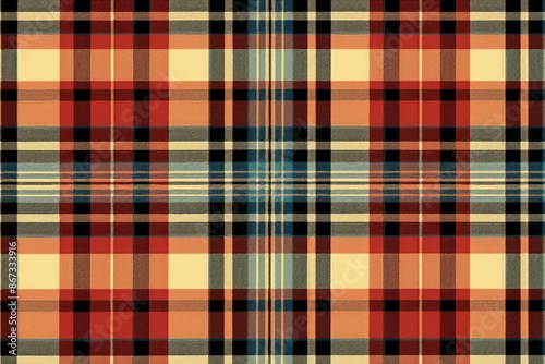 Tartan Material Structure Background - Generative AI © Sidewaypics