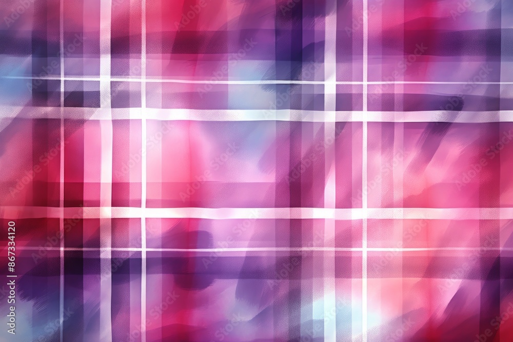 Tartan Material Structure Background - Generative AI Tartan Material Structure Background - Generative AI