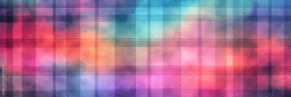 Tartan Material Structure Background - Generative AI Tartan Material Structure Background - Generative AI