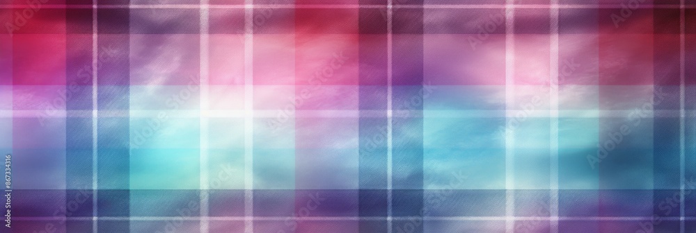 Tartan Material Structure Background - Generative AI