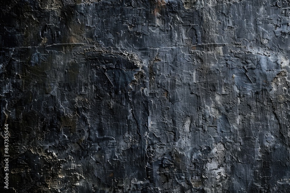 Fototapeta premium Textured Background Grey. Black Grunge Concrete Stone Wall Background