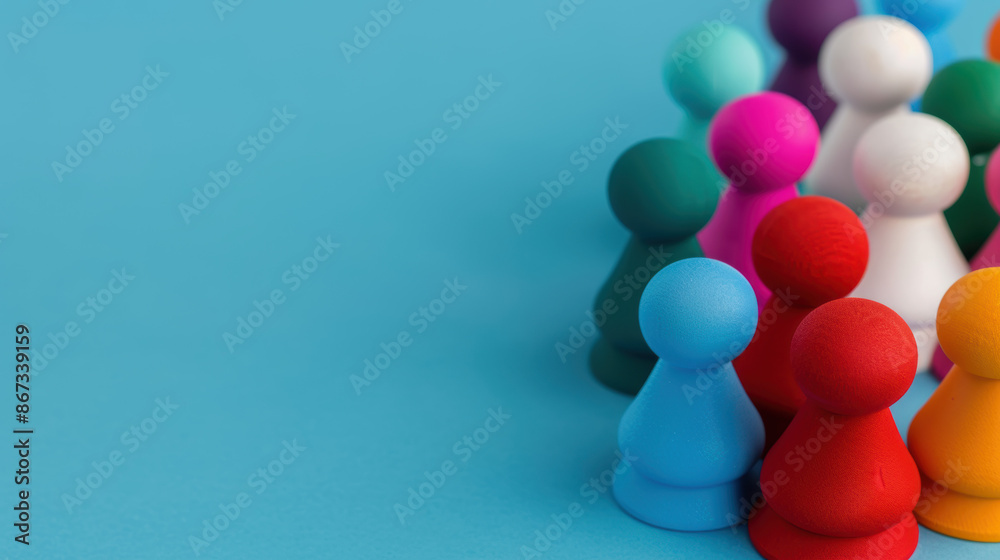 Social media challenges top view Viral online activities digital binary as object Tetradic color scheme Social media challenges top view Viral online activities digital binary as object Tetradic color scheme