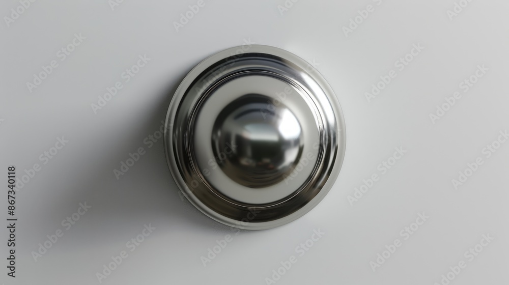 Basic knob for door or window on white backdrop Basic knob for door or window on white backdrop