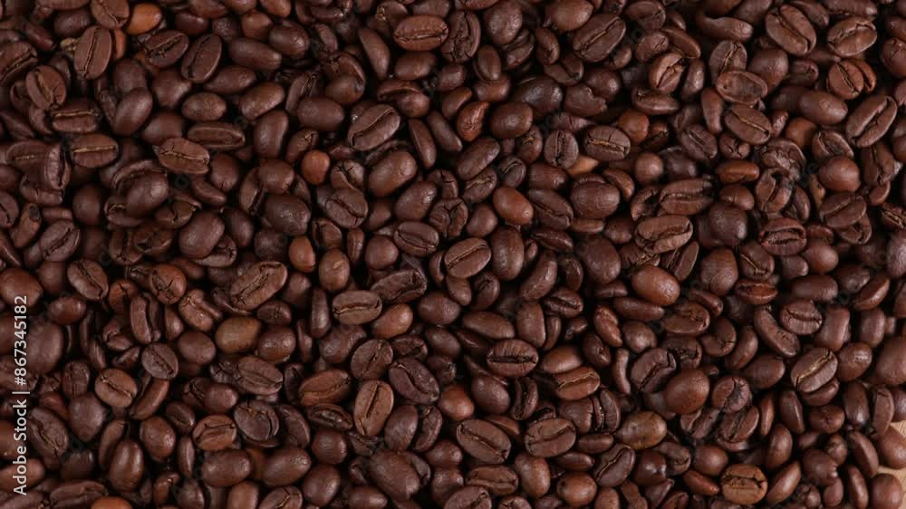 roasted coffee beans background food rotation roasted coffee beans background food rotation