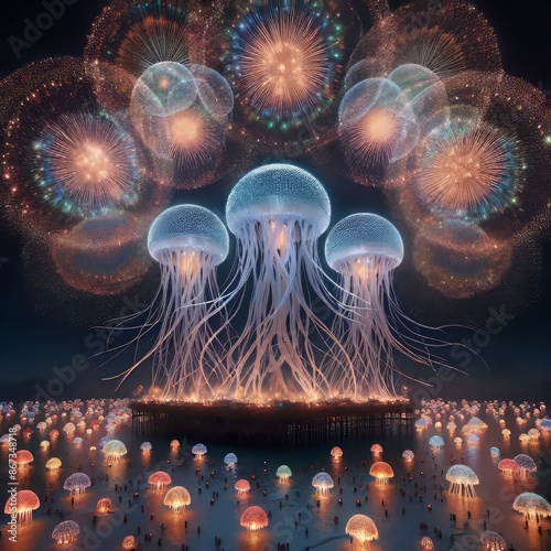 120 61. Jellyfish shells_ Large, spherical fireworks that explod