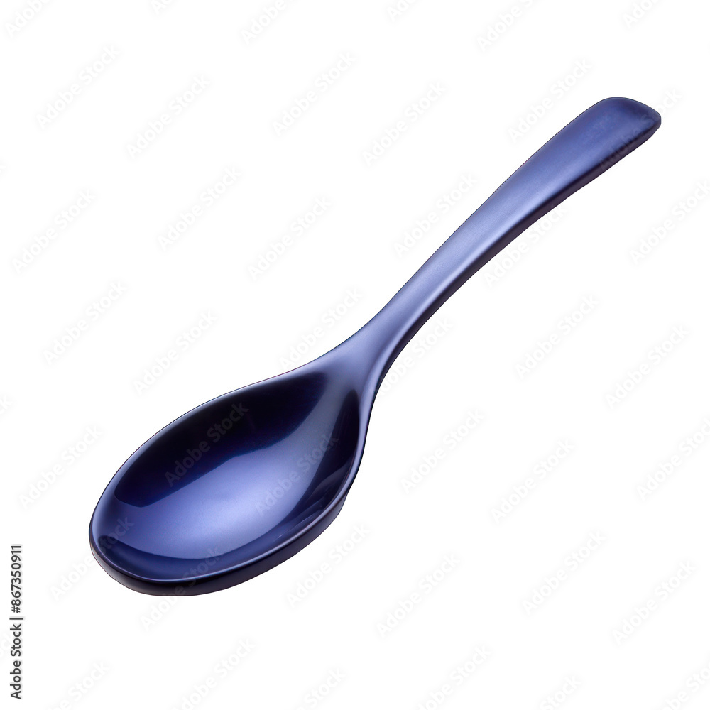Empty Black plastic spoon isolated on transparent background Empty Black plastic spoon isolated on transparent background