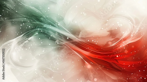 background template abstrak white green red color light, Generate AI. photo