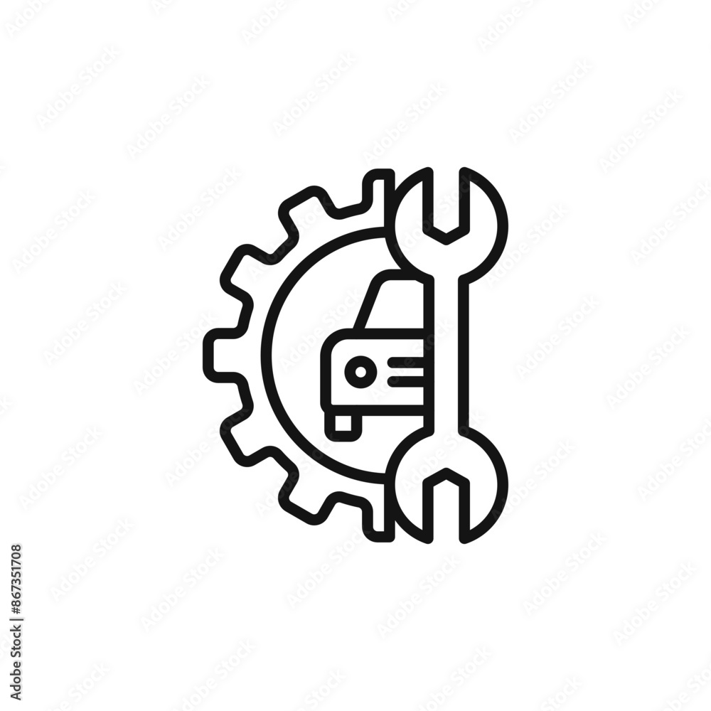 Car Mechanic Icon Series Vehicle Repair Illustrations for Automotive Services Car Mechanic Icon Series Vehicle Repair Illustrations for Automotive Services