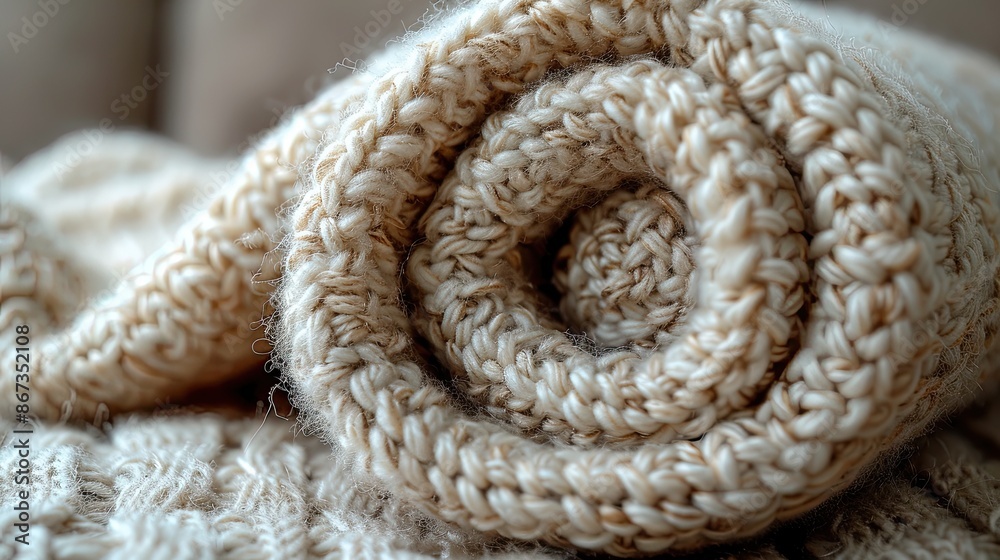 Obraz premium Soft fabric texture background with visible weave patterns, in muted colors like beige or grey.