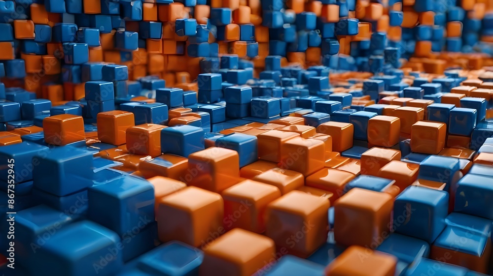 Fototapeta premium abstract cubes background