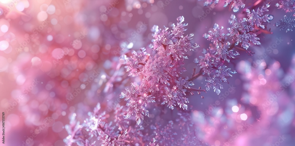 Blushing Blossoms. Vibrant pink and purple floral background concept Blushing Blossoms. Vibrant pink and purple floral background concept