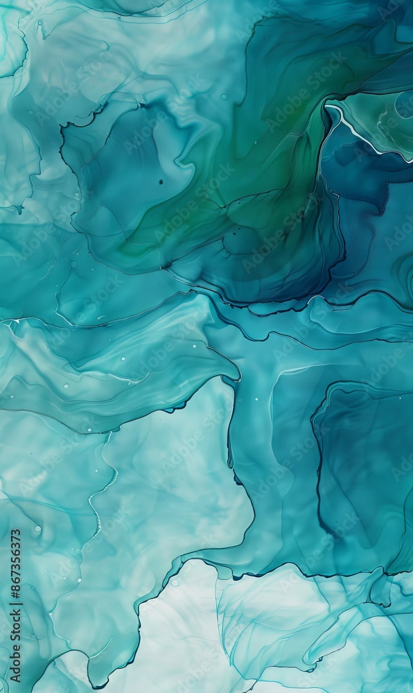 Abstract blue and green gradient paint background with liquid fluid grunge texture Abstract blue and green gradient paint background with liquid fluid grunge texture
