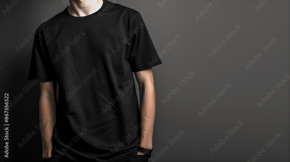 Blank black oversized t shirt mockup Blank black oversized t shirt mockup