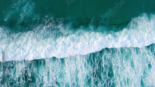 Blue sea ocean waves