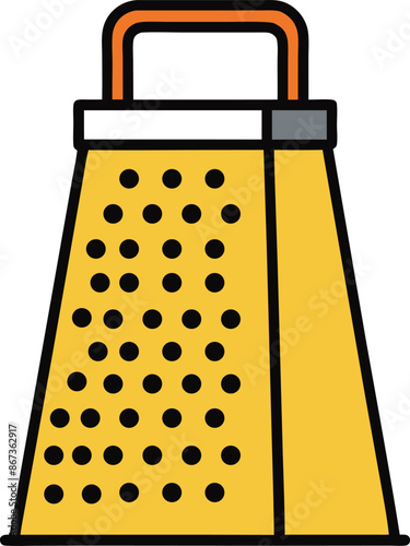 cooking grater vector illustration