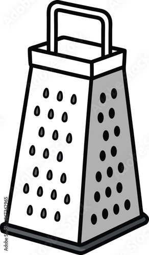 cooking grater vector illustration
