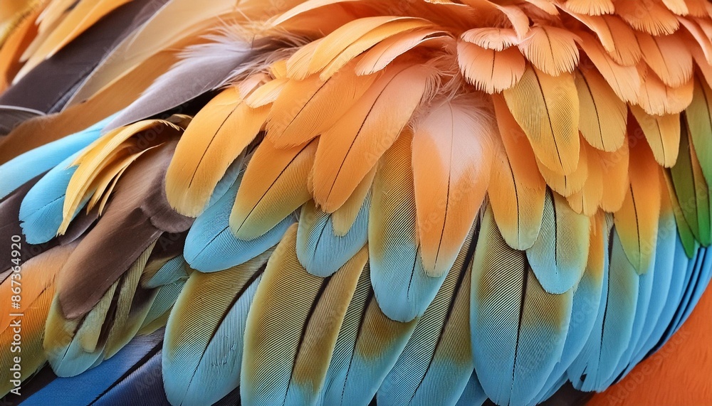 Fototapeta premium Exotic bird plumage close-ups