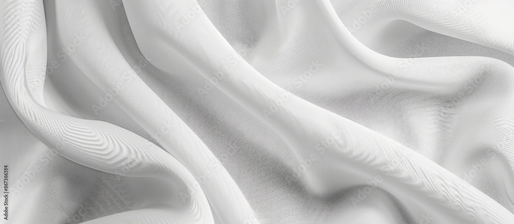Fabric with a smooth white textured surface Fabric with a smooth white textured surface
