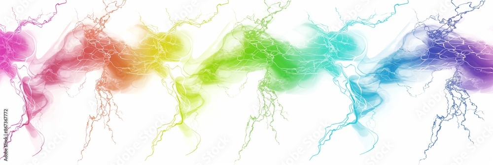 Fototapeta premium A colorful painting resembling flowing energy, blending modern design with creative fluidity.