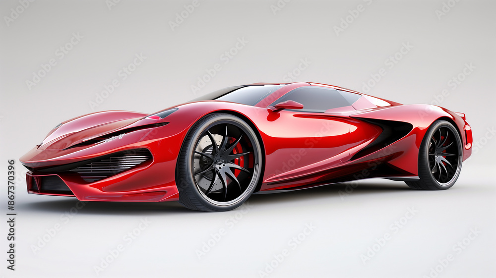 Fototapeta premium Future Concept Automotive Scene