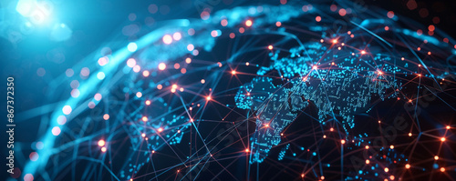 network, 5G LTE data connection, wireless mobile internet technology for smart grids, the Internet of Things, international commerce, fintech, and blockchain