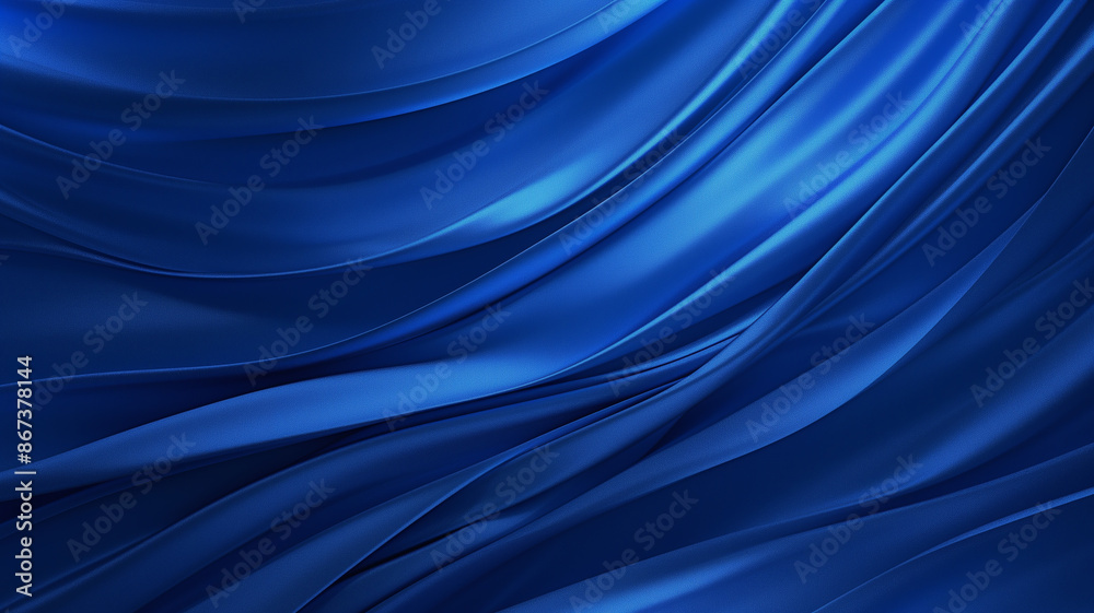 Naklejka premium Abstract Minimalist Wave Silk Fabric