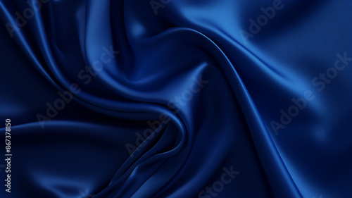 Abstract Minimalist Wave Silk Fabric