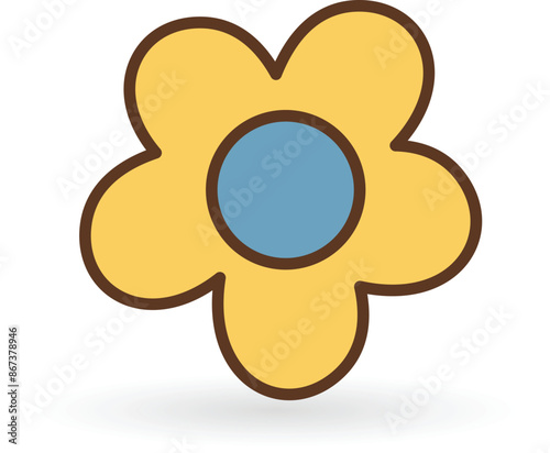 illustration of an background with a flower