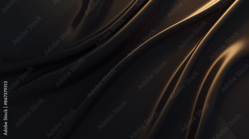 Abstract Minimalist Wave Silk Fabric Abstract Minimalist Wave Silk Fabric