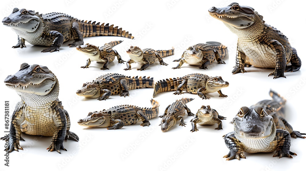 Obraz premium crocodile background for animnal food advertising