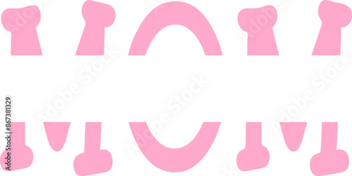 Mom Split Border Text Quote