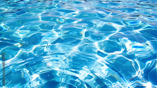 clear blue water in swimming pool © Shami