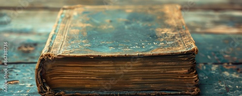 A well-worn book with its pages filled with stories and adventures.