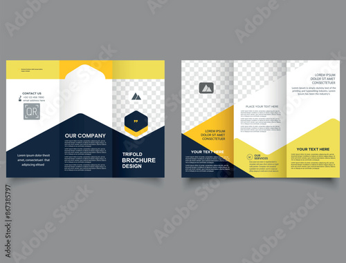 Islam trifold brochure Flyer leaflet. Professional tri fold brochure vector design.