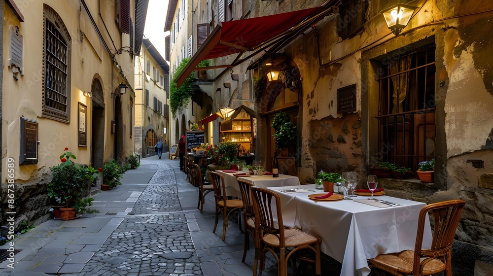 Fototapeta premium Traditional trattoria in Florence