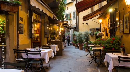 Fototapeta Naklejka Na Ścianę i Meble -  Traditional trattoria in Florence