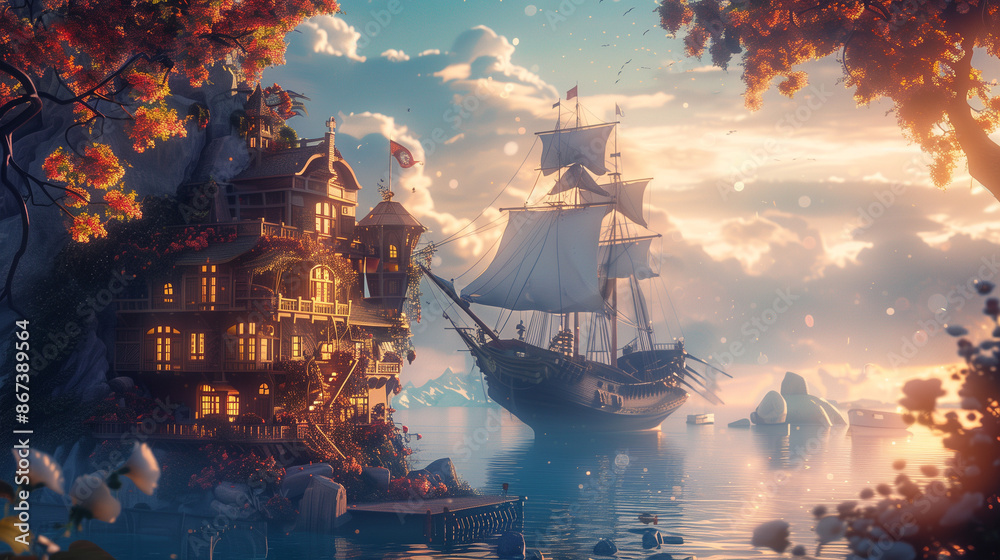 ship in the sea ship in the sea