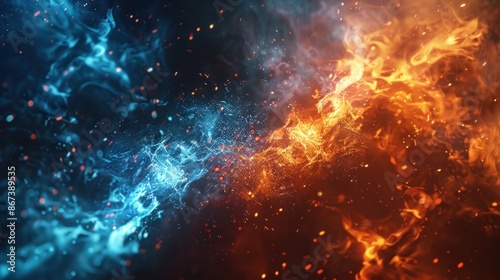 Clash of Elements: Fire and Ice
