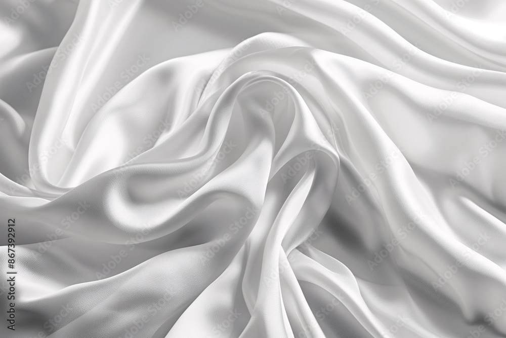 Luxurious of smooth white silk or satin fabric texture background Luxurious of smooth white silk or satin fabric texture background