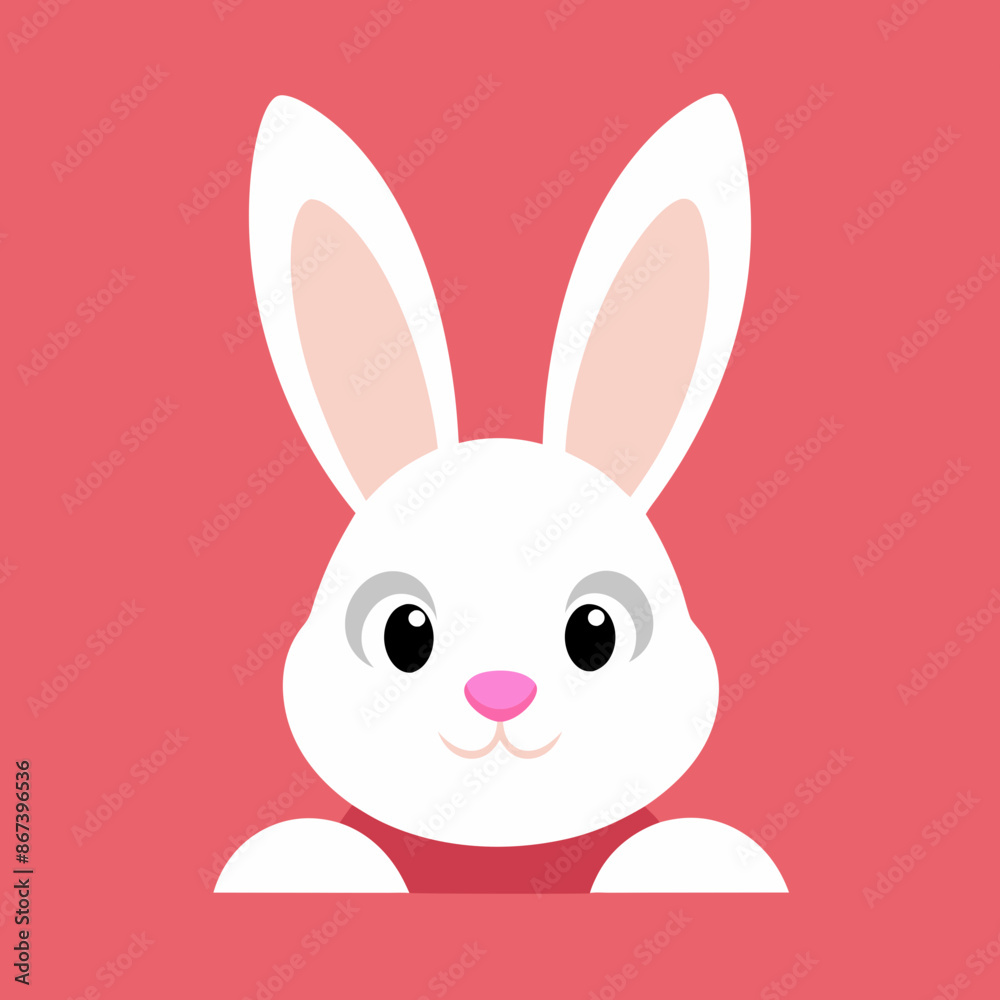 Illustration of a Cute Easter Bunny Rabbit Frame Peeking vector Illustration of a Cute Easter Bunny Rabbit Frame Peeking vector