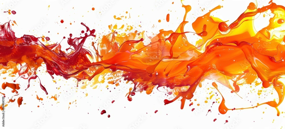 Vivid Orange Flame Abstract Splash Background Vivid Orange Flame Abstract Splash Background