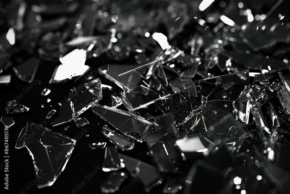 Shattered Glass Fragments Shattered Glass Fragments