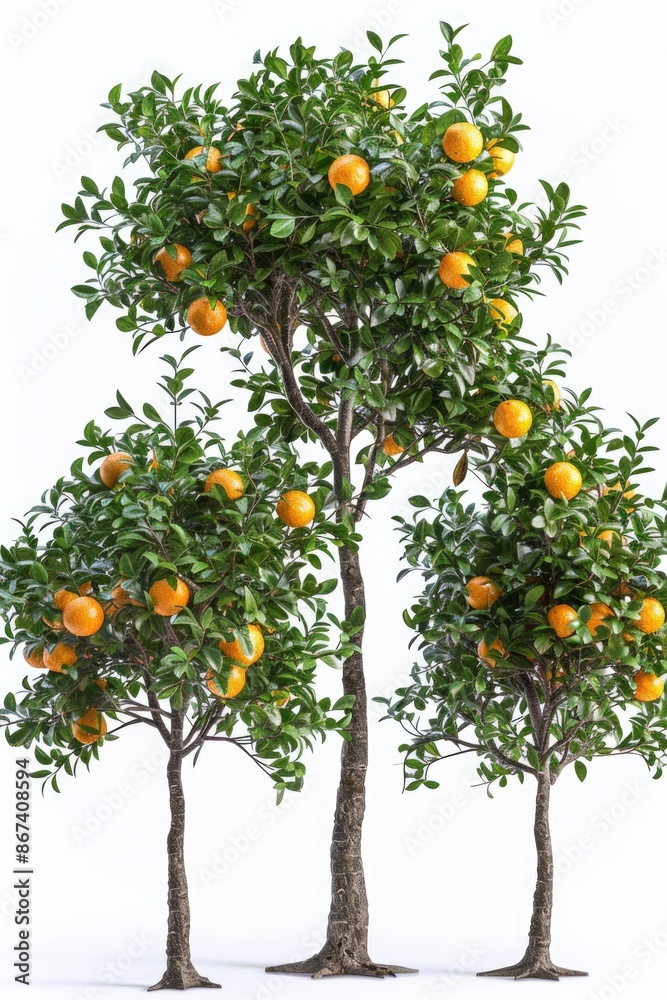 Photography of orange fruits growing on tree branches