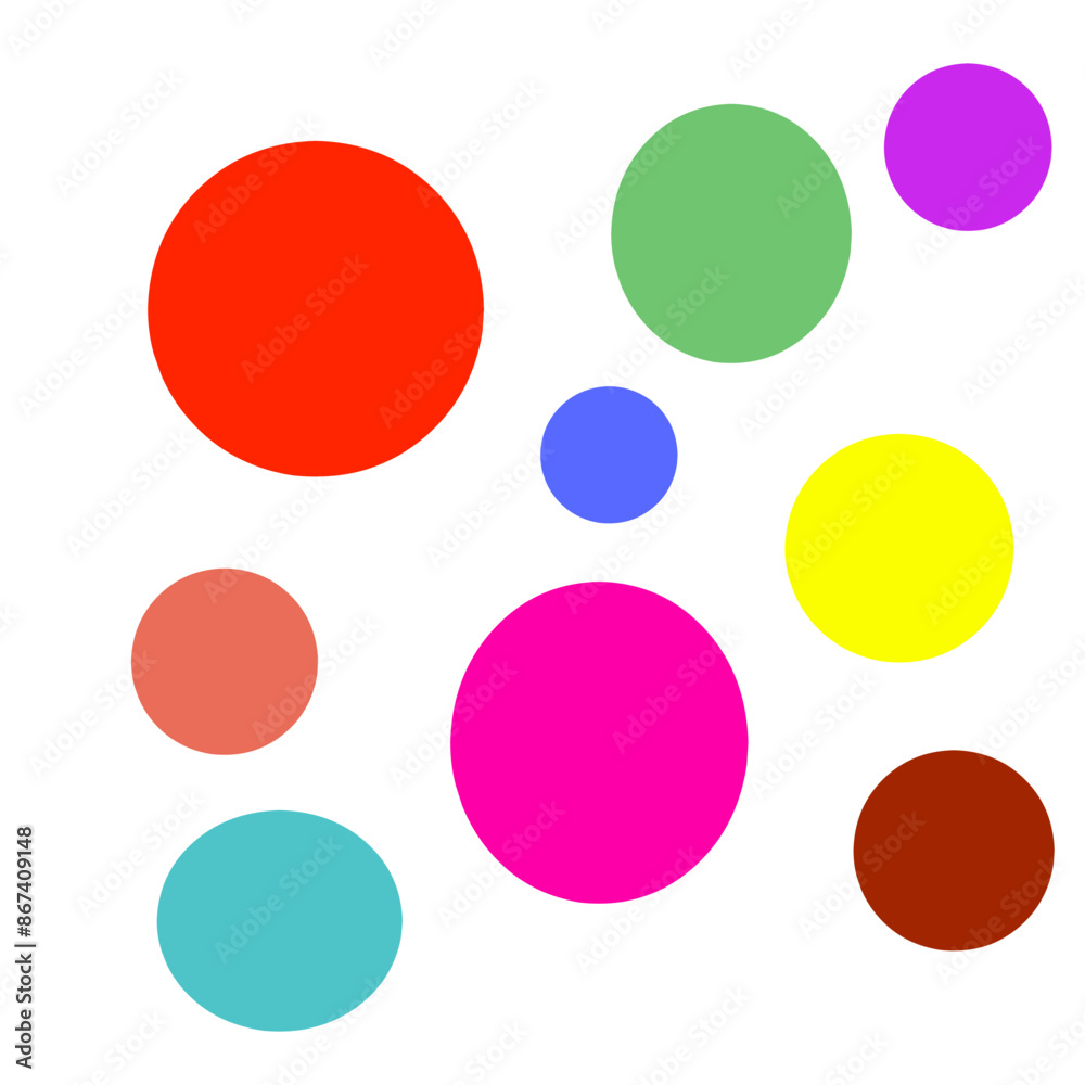 colorful round shape on a white background colorful round shape on a white background