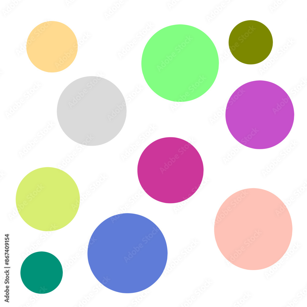 colorful round shape on a white background colorful round shape on a white background
