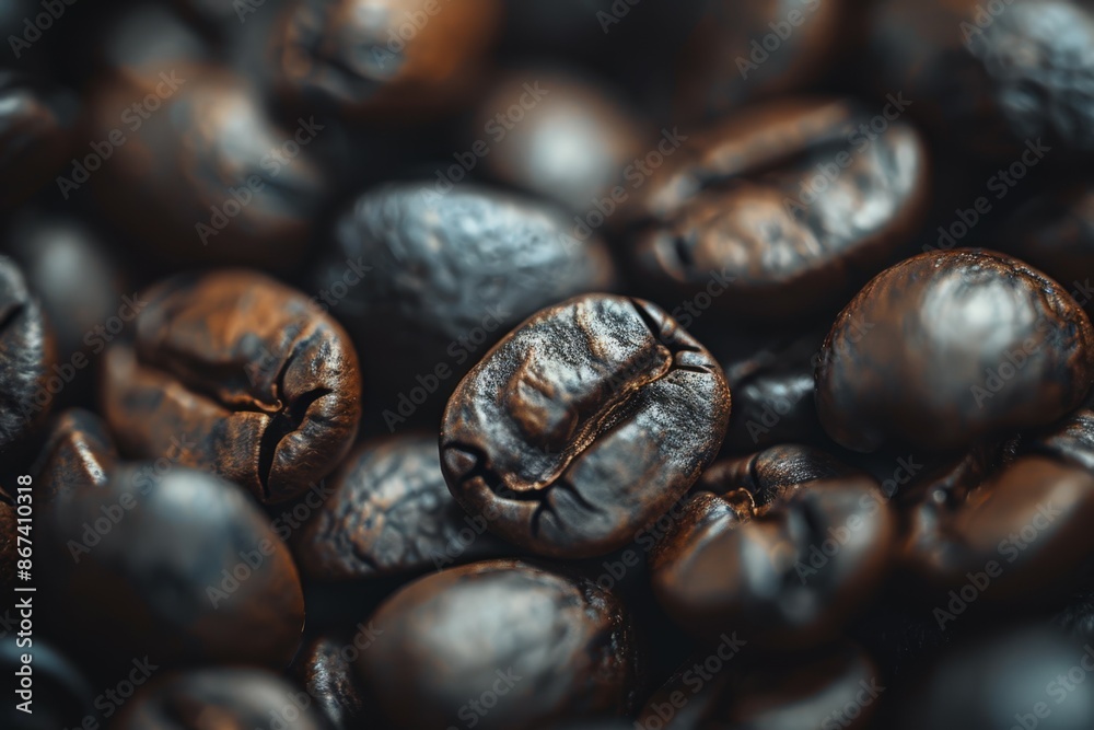 Close-Up of Coffee Beans on a Platter Close-Up of Coffee Beans on a Platter