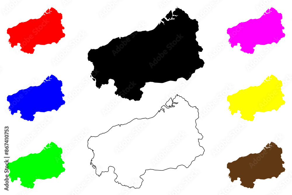 Esmeraldas Province (Republic of Ecuador, Provinces of Ecuador) map vector illustration, scribble sketch Esmeraldas map.... Esmeraldas Province (Republic of Ecuador, Provinces of Ecuador) map vector illustration, scribble sketch Esmeraldas map....