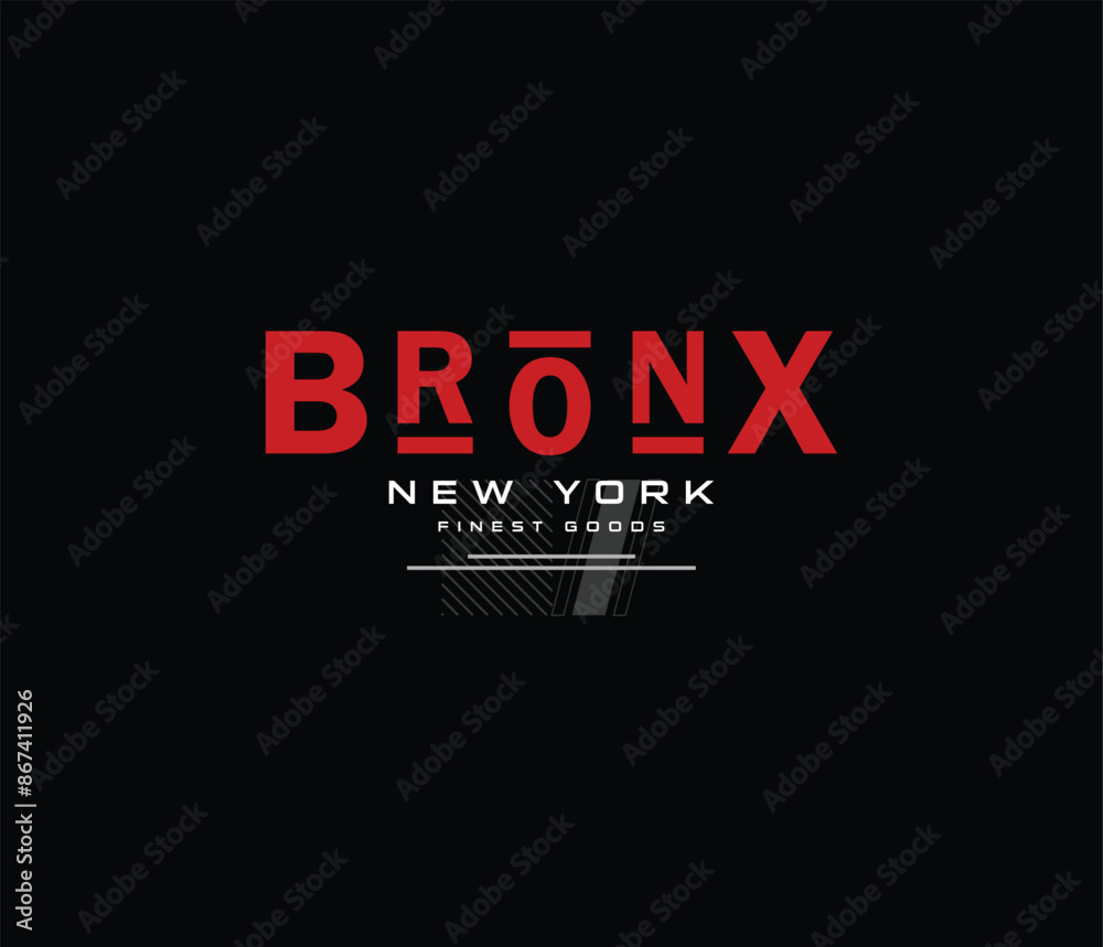 Fototapeta premium The Bronx illustration tshirt graphics and apparel design